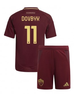 AS Roma Artem Dovbyk #11 Dječji Domaci Dres kompleti 2024-25 Kratak Rukavima (+ kratke hlače)